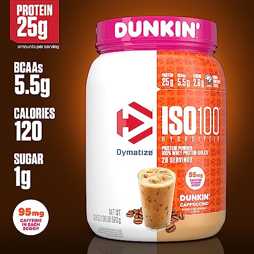 Dymatize ISO100 Whey Protein Powder, Cookies & Cream, 20 Servings E355002
