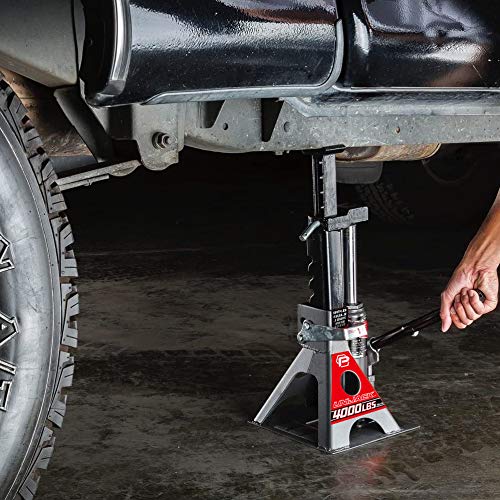 Powerbuilt 3 Ton Bottle Jack and Jack Stands in One, 6000 lb Capacity V6309