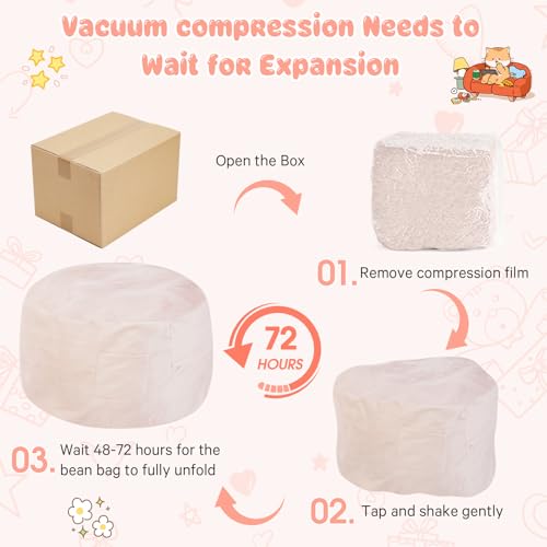 Giant Bean Bag Chair for Adults Convertible Bed with Microfiber Cover Charcoal G62613