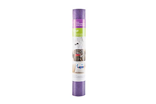 Cricut Glitter Iron On Vinyl Sheets, 12" x 19", DIY Supplies, HTV Rolls - Black