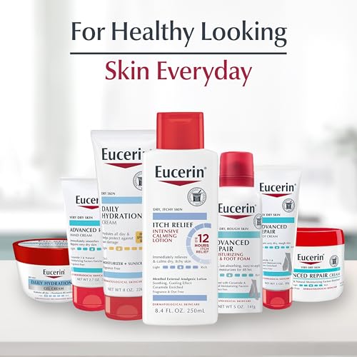 Eucerin Skin Calming Lotion for Dry, Itchy Skin, 16.9 fl. oz Pump Bottle S8717