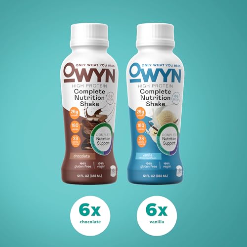 OWYN Protein Shake, Vanilla, 12 Fl Oz (12 Pack) N251134
