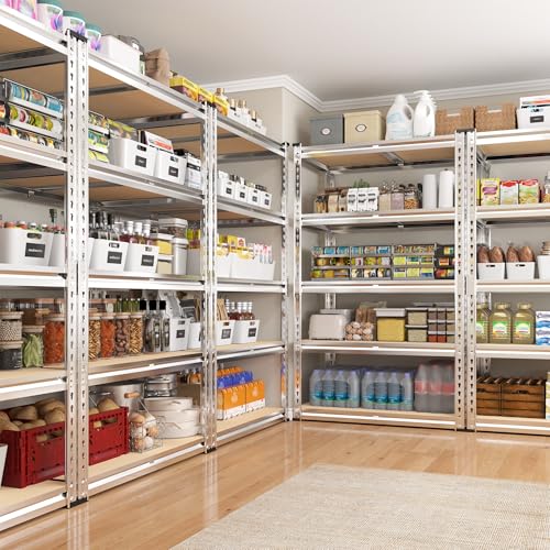 REIBII Storage Shelves 6 Tier Heavy Duty Metal Shelving, Adjustable, 2250LBS A7728