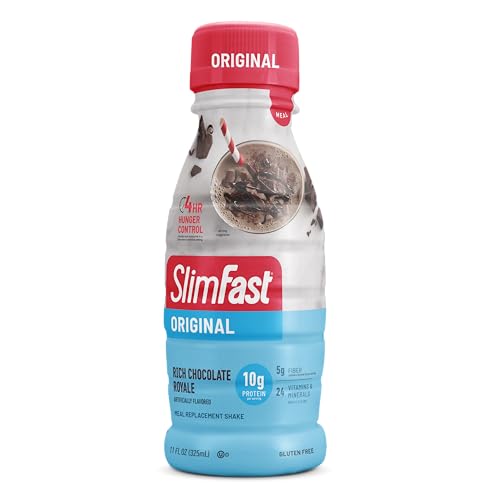 SlimFast Meal Replacement Shake, Creamy Milk Chocolate, 11 Fl Oz, 12 Count Q3335
