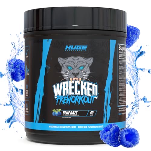 Wrecked Pre Workout Advanced Formula, 10g L-Citrulline, 6.4g Beta Alanine, 375mg Caffeine H8336