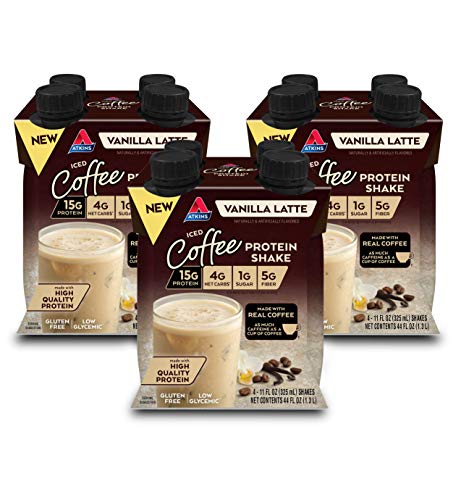 Atkins Creamy Milk Chocolate PLUS Protein Shake, 30g Protein, 12 Count Z1448