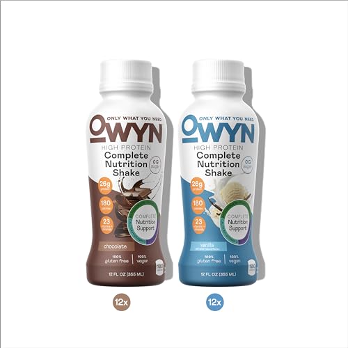 OWYN Protein Shake, Vanilla, 12 Fl Oz (12 Pack) N251134