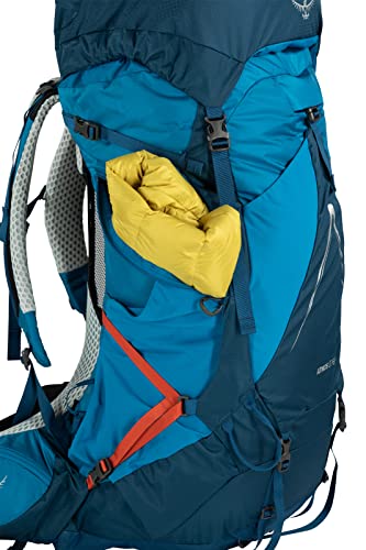 Osprey Atmos AG LT 65L Men's Backpacking Backpack, Black, L/XL Y592