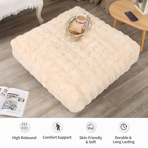 Comfy Lazy Floor Sofa Bean Bag Chair for Adults, Brown B5496