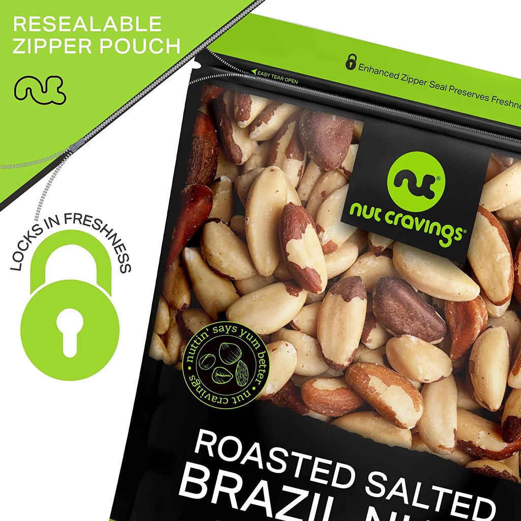 Nut Cravings Brazil Nuts, Raw In Shell, Whole 32oz V6414