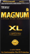 Trojan Magnum Large and XL Large Size Lubricated Condoms 24 Count