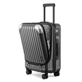 LEVEL8 Grace Carry On Luggage, 20” Hardside Suitcase, ABS+PC Harshell Spinner Luggage with TSA Lock, Spinner Wheels - Blue, 20-Inch Carry-On