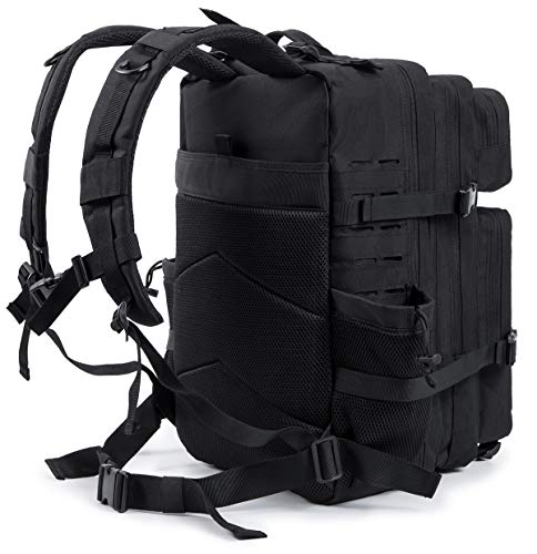 QT&QY Military Tactical Backpack for Men with Bottle Holder B546