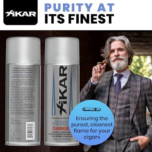 Xikar PUROFINE Butane Fuel Refill 8oz for Jet Flame Lighters and Torches Y548