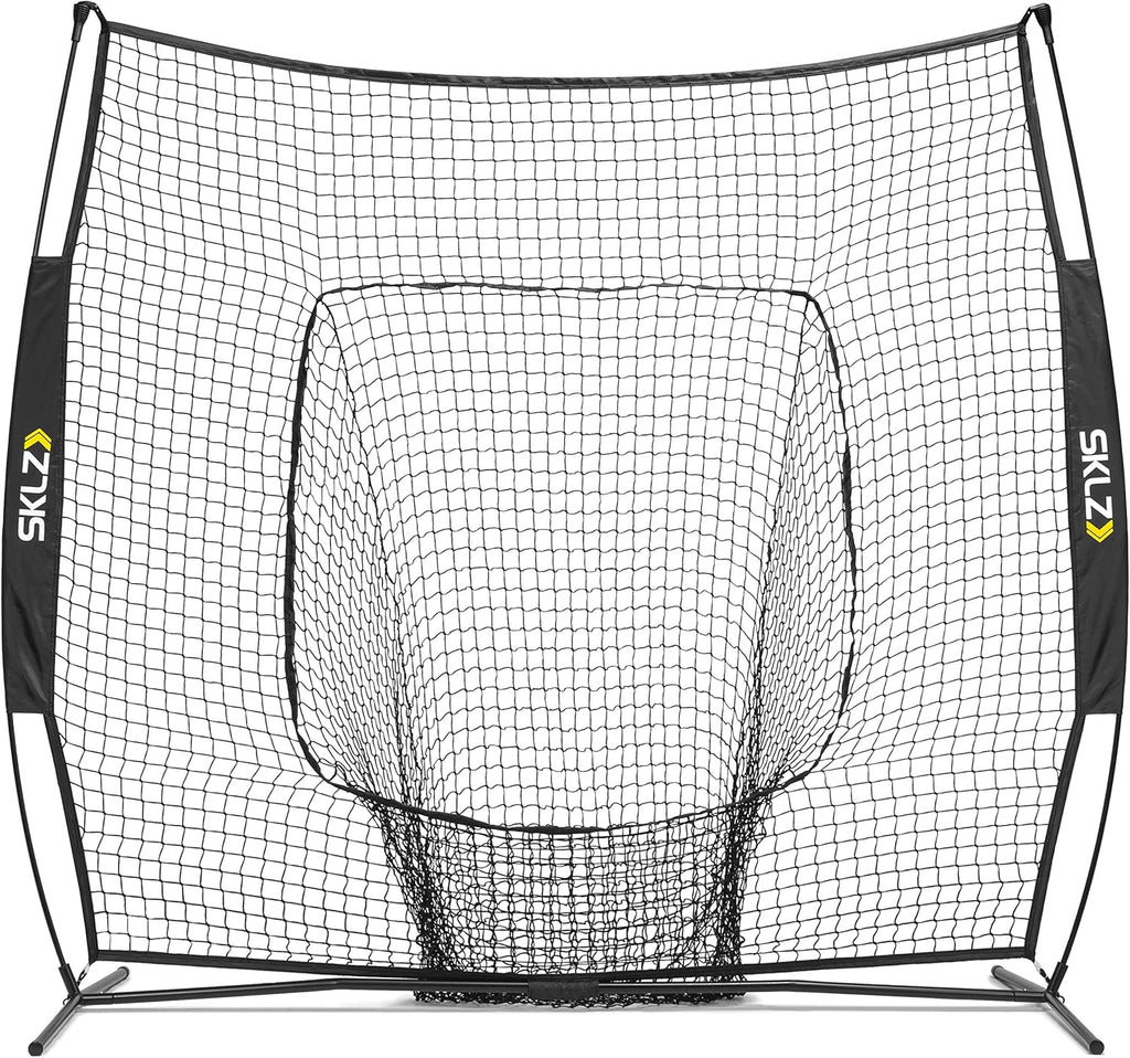 SKLZ Portable Baseball Softball Hitting Net with Vault, 7 x 7 ft Y813