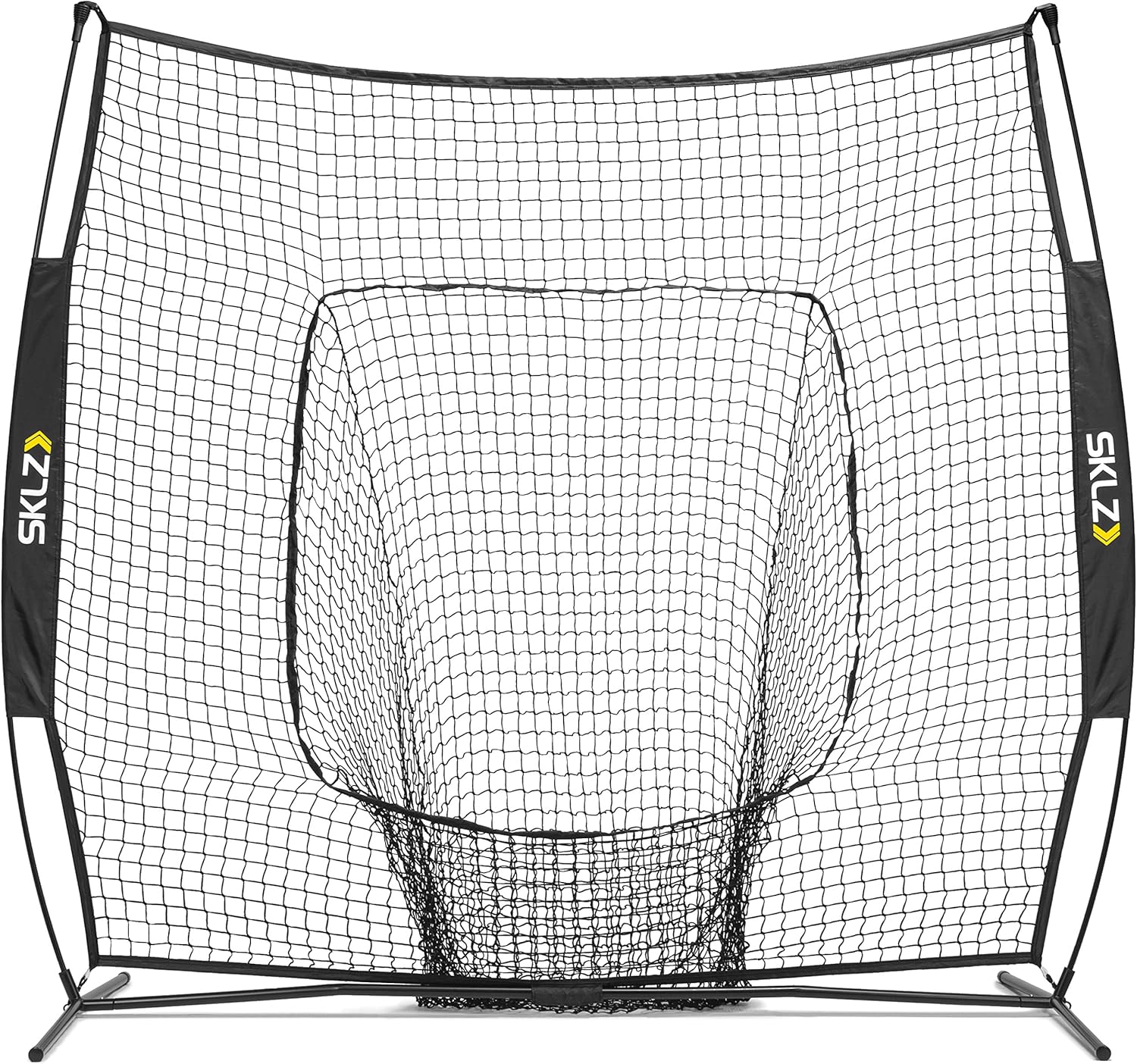 SKLZ Portable Baseball Softball Hitting Net with Vault, 7 x 7 ft Y813