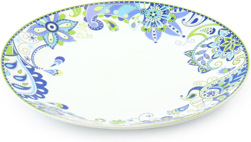 Elama Blue Crush 16 Piece Porcelain Dinnerware Set U7651