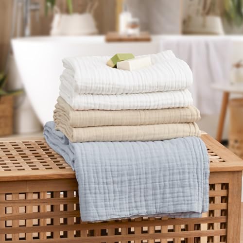 Love's cabin 6 Layer Cotton Muslin Blanket King Size Sage Green N5670