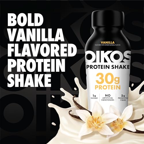 Oikos Protein Shake Salted Caramel 30g Ready to Drink 12 fl oz 12 Count L3074