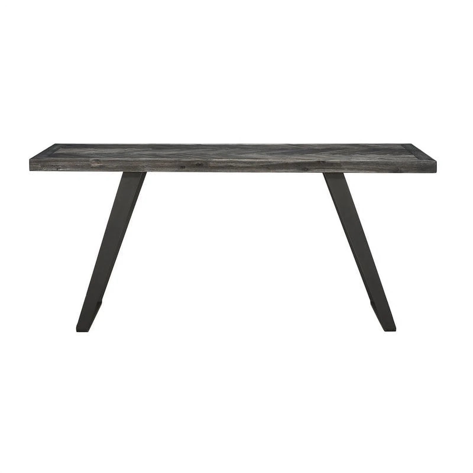 Pemberly Row Aspen Court Wood Herringbone Counter Height Dining Table Q9177