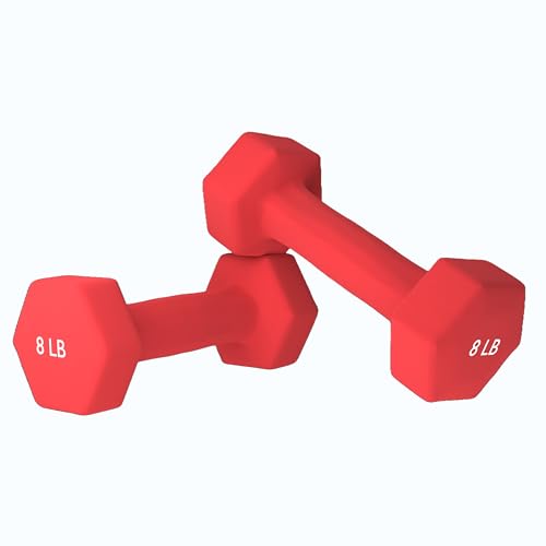 Neoprene Coated Dumbbell Hand Weight Pairs for Home Gym Exercise A28561
