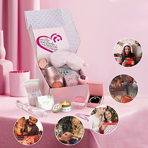 Women Gift Basket with Tumbler and Blanket G4833