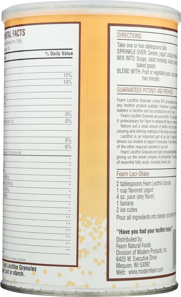 FEARN Lecithin Granules, 16 oz L249715