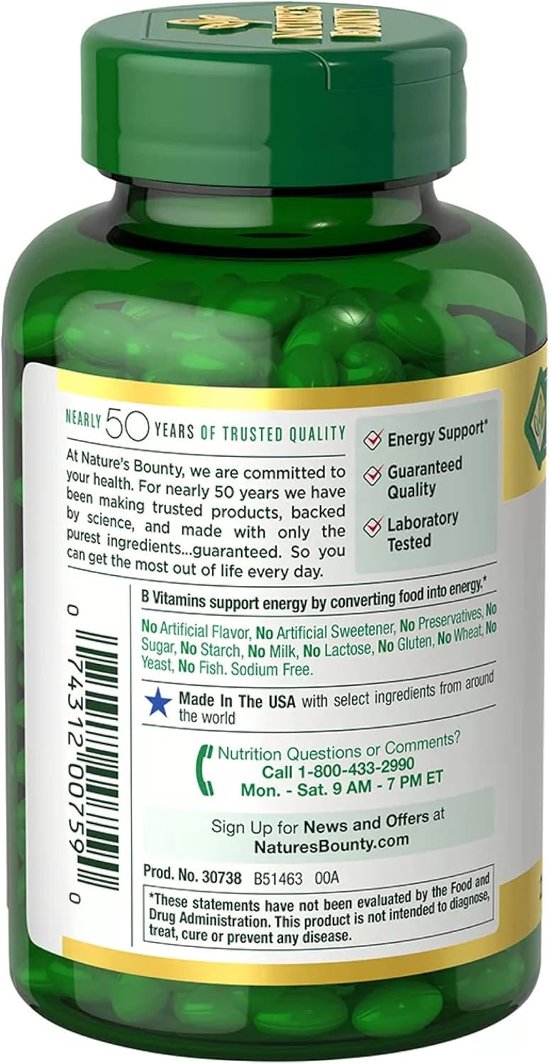 Nature's Bounty Biotin 10,000 mcg Rapid Release Softgels, 250 Count K39591