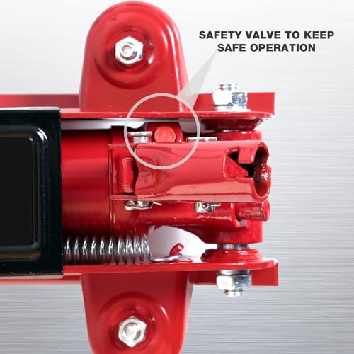 BIG RED Torin Hydraulic Trolley Floor Jack with Storage Case, 1.5 Ton Capacity, Black J906585