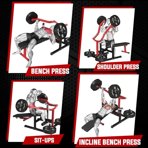 GMWD Chest Press Machine 1050LBS with Independent Converging Arms F3450