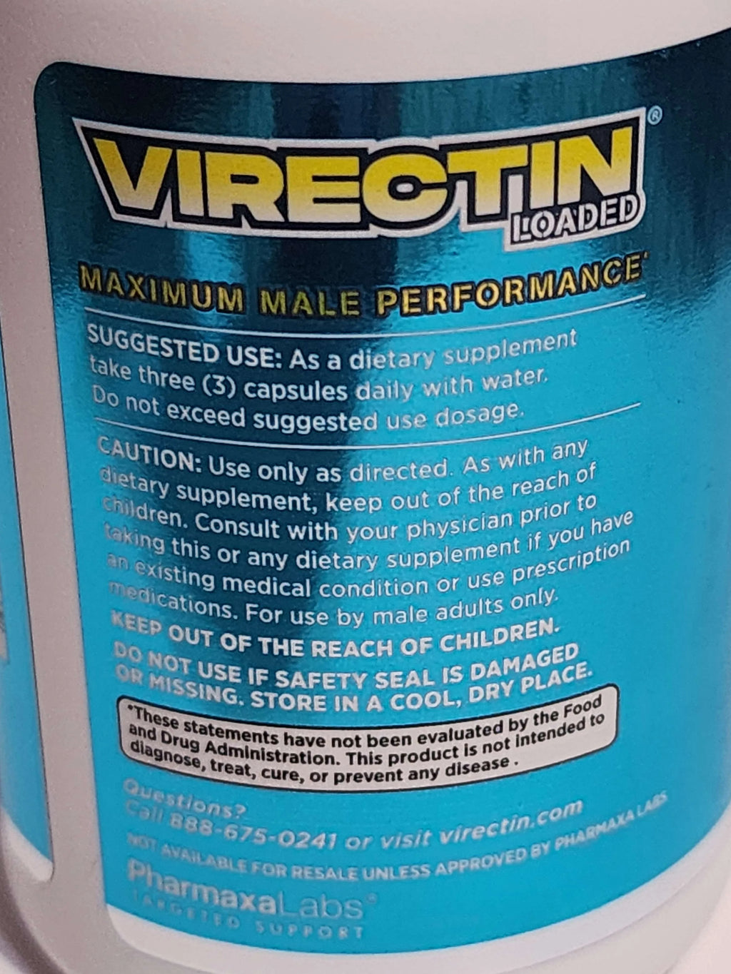 Virectin Loaded Male Performance Dietary Supplement Z7514