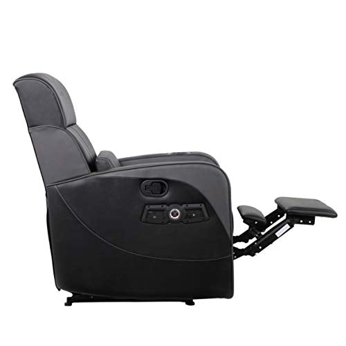 X Rocker Gamma Recliner Gaming Chair with Bluetooth Audio and Footrest, Black L57269