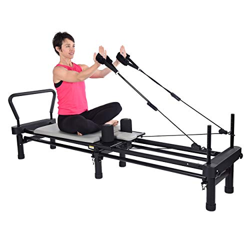 AeroPilates Premier Reformer Pilates Machine for Home Gym, 300 lbs Capacity L33460