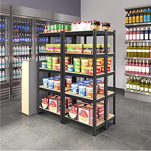 Yaheetech 5-Tier Heavy Duty Garage Shelving Unit, Adjustable Metal Storage Rack, Blue J339478