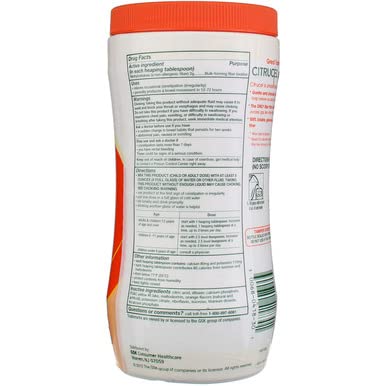 Citrucel Powder Orange Flavor Fiber Therapy, 30 Ounce (Pack of 3) O137