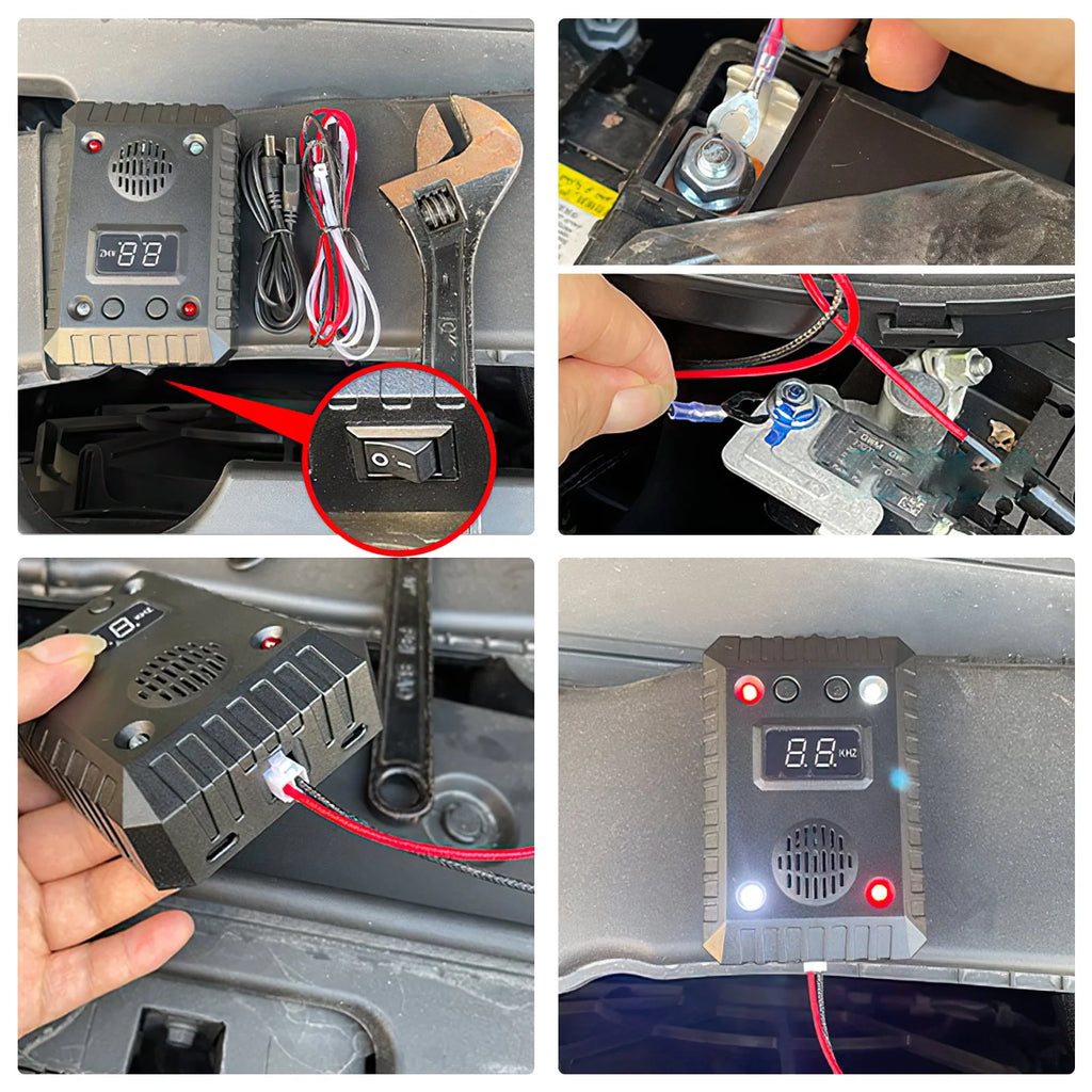 4 Pack Ultrasonic Rodent Repellent for Car Engines with LED U323
