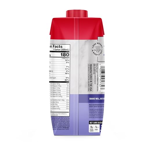 SlimFast Protein Shake, Chocolate, 20g Protein, Meal Replacement, 12 Count R712103