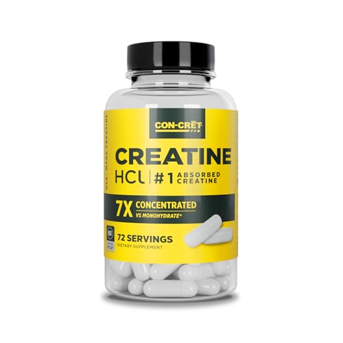 Creatine HCl Capsules for Muscle & Cognitive Support, NSF Certified, 90 ct A242413