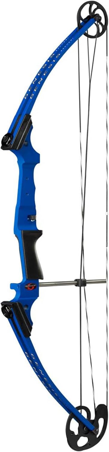 Genesis Archery Compound Bow Adjustable Draw Length 15-30" Draw Weight 10-20 lbs Right-Handed Blue 2 Pack I6845