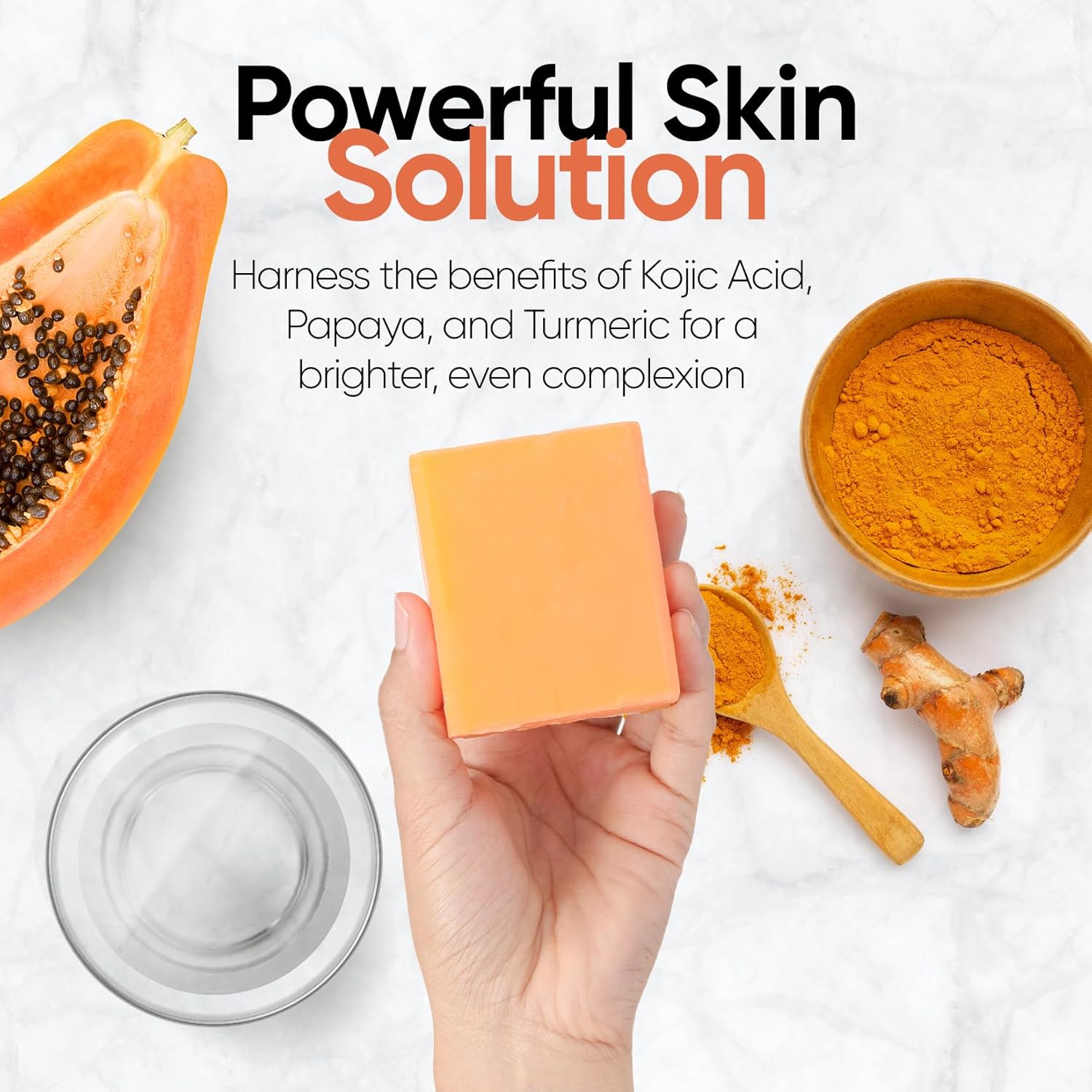 Kojic Acid Soap for Hyperpigmentation Skin Brightening Face and Body Wash V219453