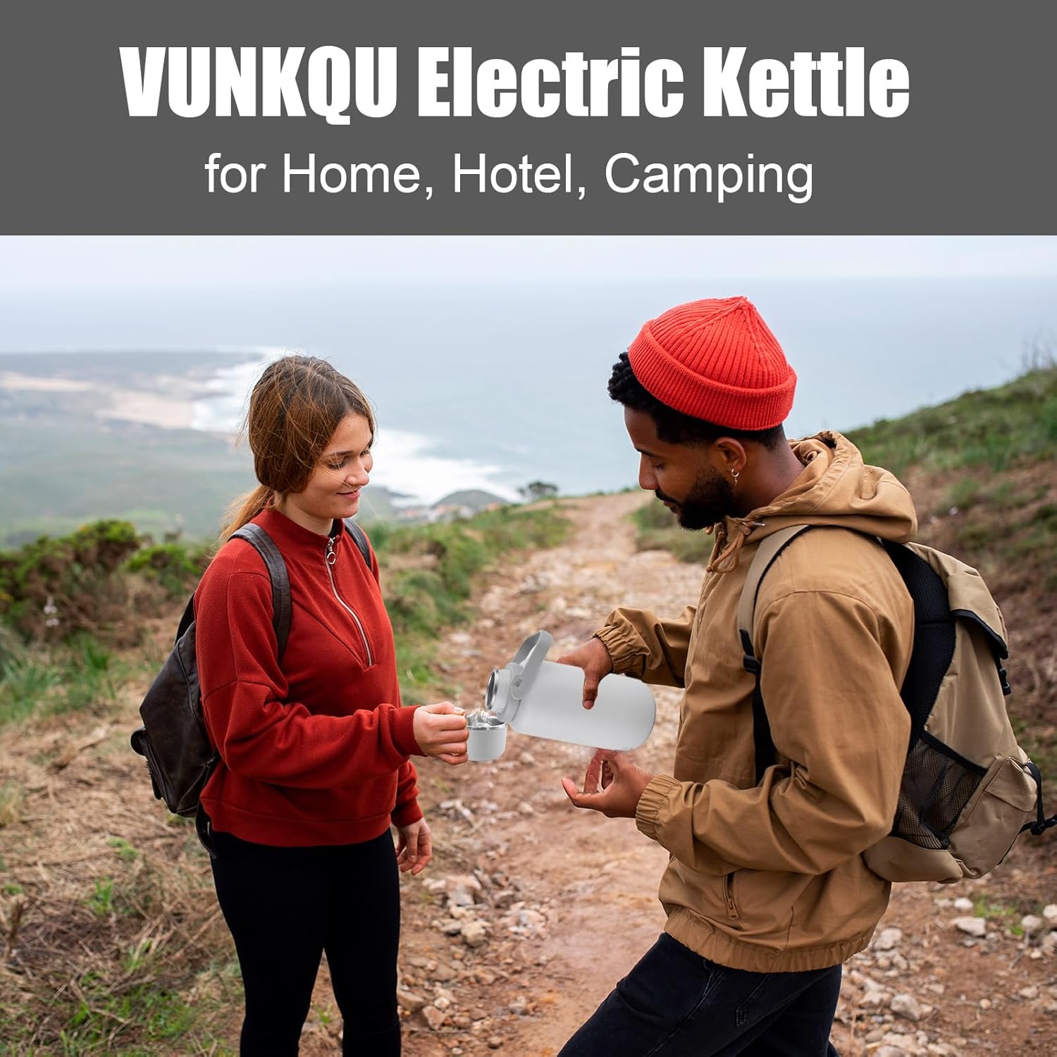 Portable Travel Electric Kettle 1L with Temperature Control and LCD Display S70902