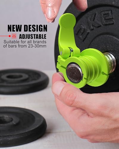 Barbell Clips 1 inch Quick Release Weight Clamps Adjustable Q520