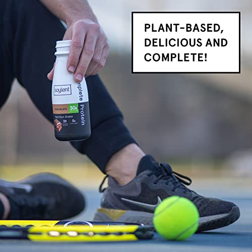 Soylent Complete Protein Shake, Chocolate, 30g Protein, Vegan, 11oz (12 Pack) S70120