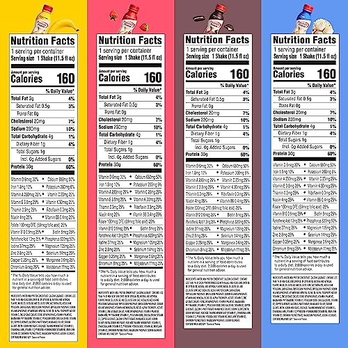 Premier Protein Protein Shake 8 Flavor Variety Pack 30g Protein 11.5 Fl Oz (8 Pack) Z2580