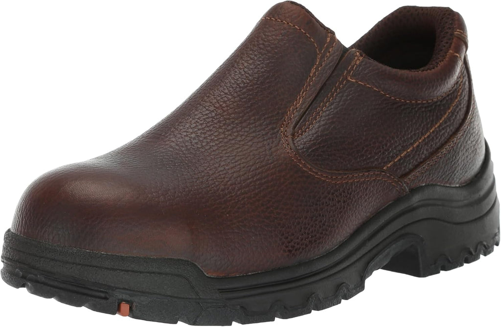 Timberland PRO Men's Titan Slip On Alloy Safety Toe Industrial Work Shoe, Camel Brown-2024 New, 10.5
