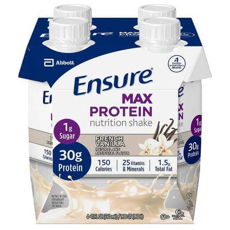 Ensure Max Protein Nutrition Shake Vanilla 44 Fl Oz A46245