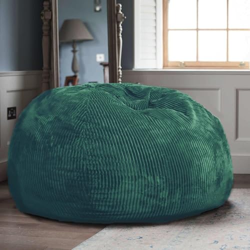 Faux Fur Bean Bag Chair for Adults with Filling, Blue J1419
