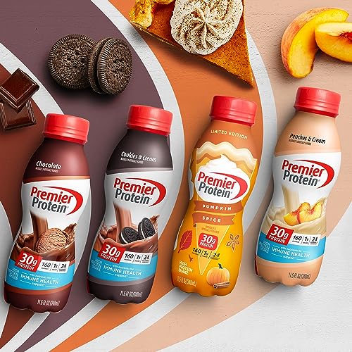 Premier Protein Shake Pumpkin Spice 30g Protein 11.5 Fl Oz (Pack of 12) I4964