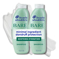 Head & Shoulders Anti-Dandruff Shampoo, BARE Soothing Hydration Twin Pack, 1% Pyrithione Zinc, Dry Scalp Relief, Free of Sulfates, Silicones, Dyes, 13.5 Fl Oz Each
