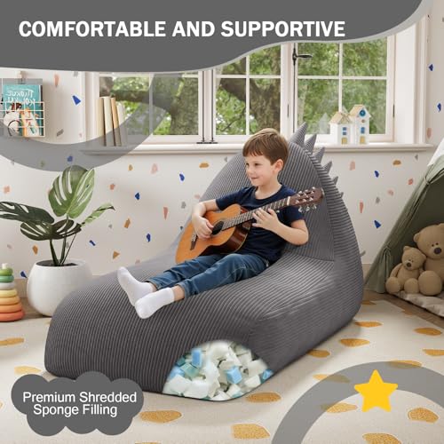 COMAX Unicorn Bean Bag Chair for Kids with Filler, Pink H562644